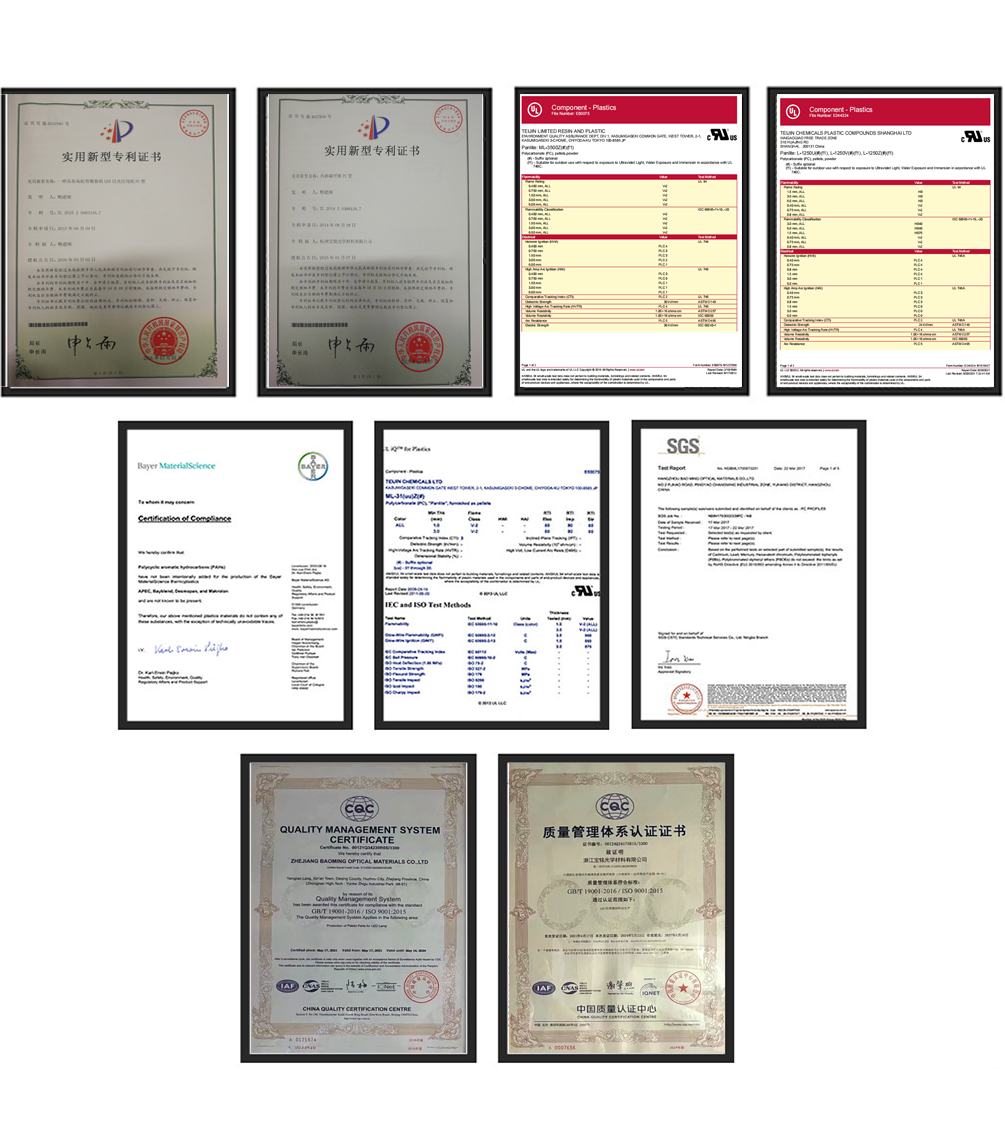 产品证书 Cetificates